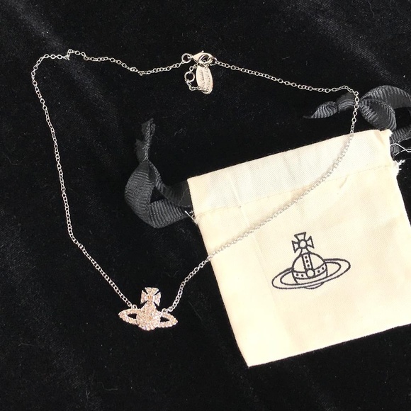 Vivienne Westwood Crystal Mini Orb Necklace Choker - Picture 4 of 6